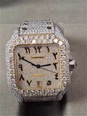CARTIER Gent's Wristwatch 4072 18K STAINLESS SANTOS